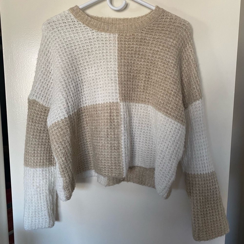 Jessica Simpson Color-block Crop Sweater